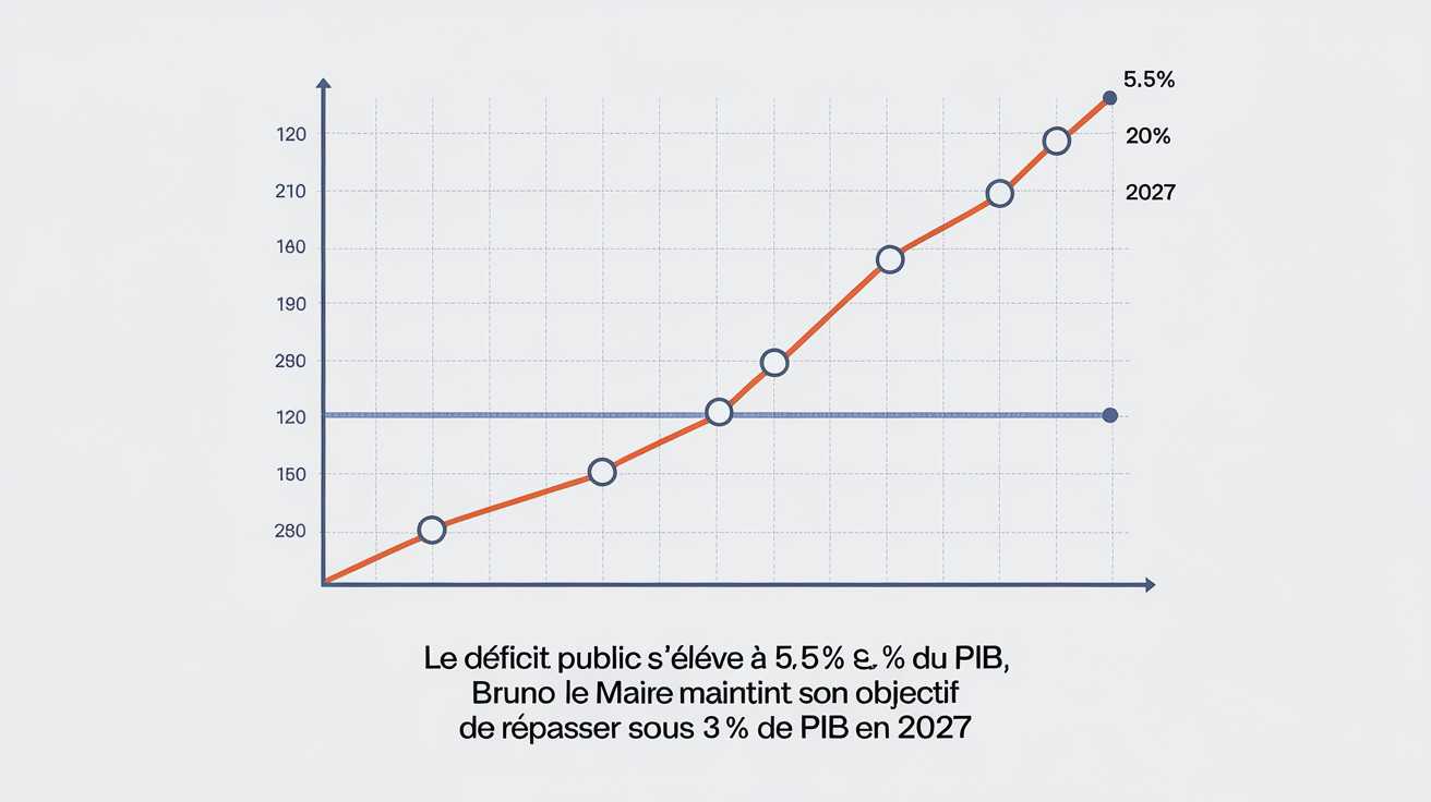 Le déficit public s’élève à 5,5 % du pib, bruno le maire maintient son ...