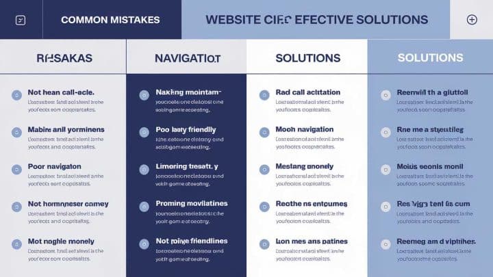 Les pièges à éviter lors de la création d’un site web pour votre entreprise : erreurs courantes et solutions efficaces