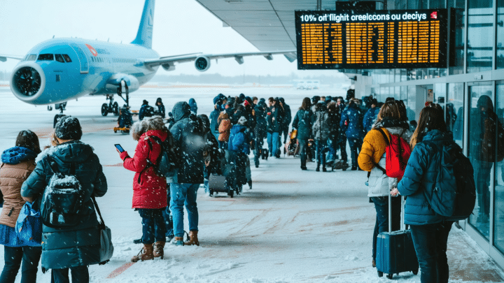 La neige provoque d’importants retards à l’aéroport de Paris-Charles-de-Gaulle : 10 % des vols annulés