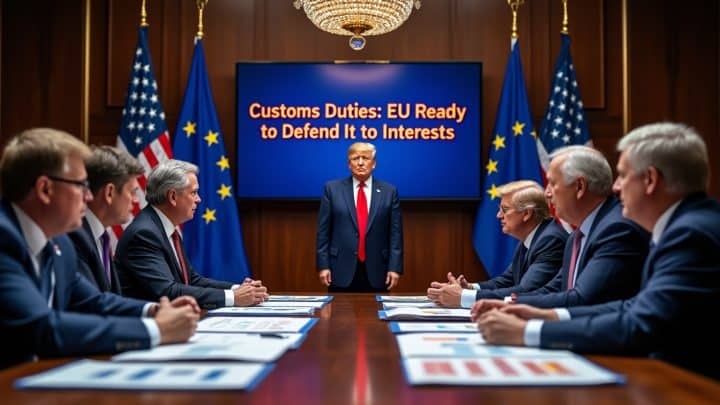 Droits de douane : l’UE est « prête à défendre ses intérêts » face à Trump, avertit la Commission