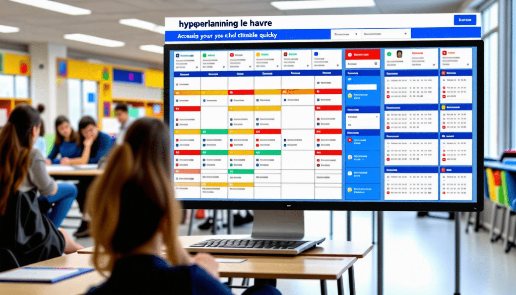 Hyperplanning le havre : simplifiez votre emploi du temps scolaire