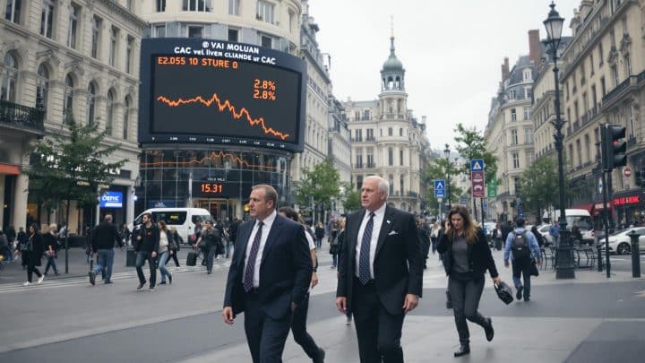 Droits de douane : une nouvelle baisse des Bourses en Europe, le CAC enregistre une chute de 2,8% après l’annonce des nouvelles surtaxes américaines