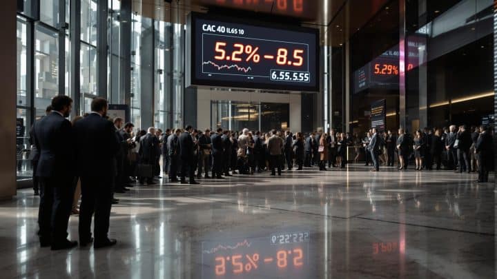 En direct – l’inquiétude liée aux droits de douane fait chuter les marchés financiers, le CAC 40 en recul de plus de 5%