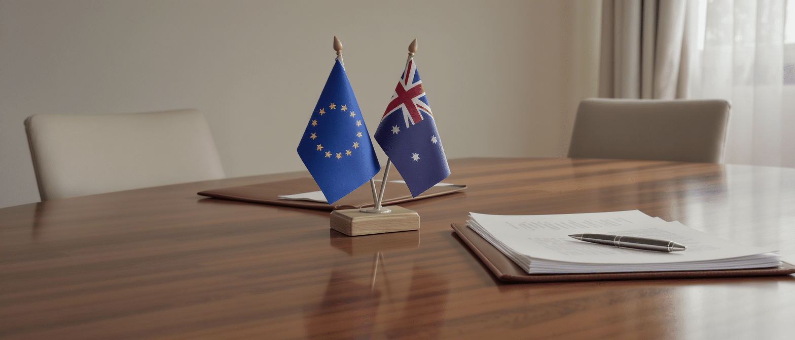 L’Australie et l’Union europ&eacute;enne scellent un accord historique pour stimuler le commerce libre et ouvert