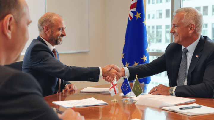 L’Australie et l’Union européenne scellent un accord historique pour stimuler le commerce libre et ouvert