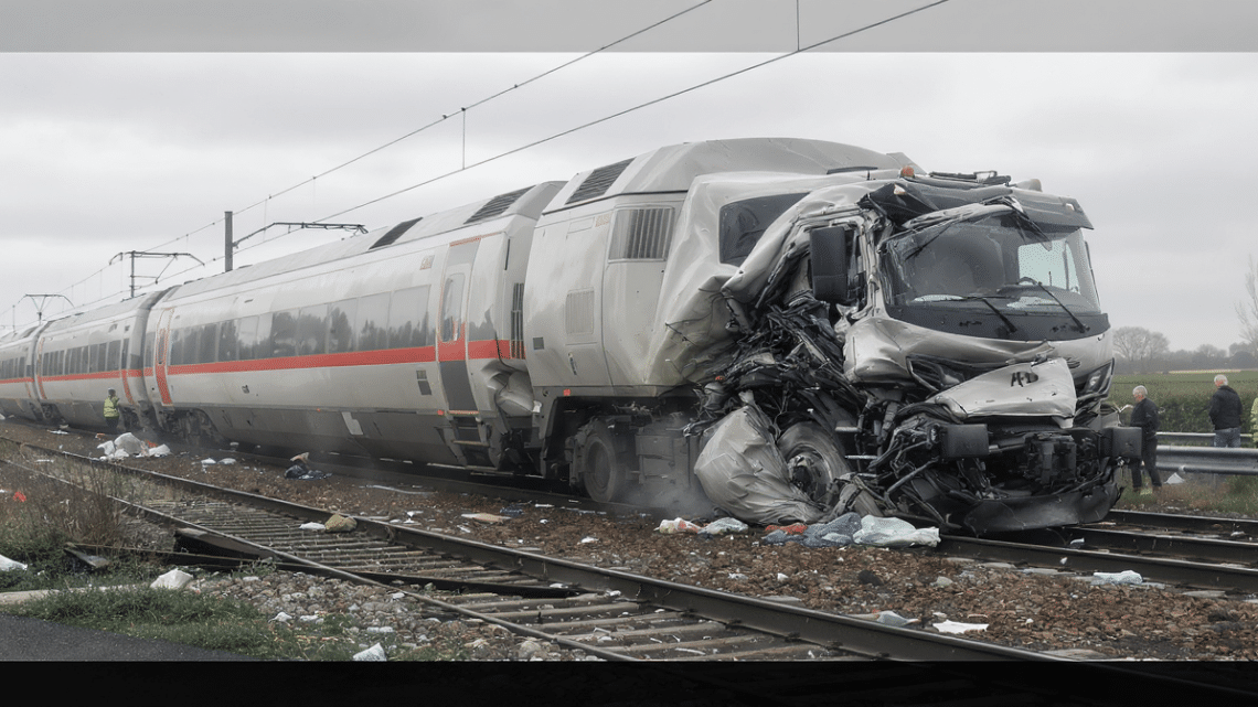 Accident tragique dans le Pas-de-Calais : un TGV percute un poids lourd, un mort et deux blessés graves, circulation ferroviaire fortement perturbée