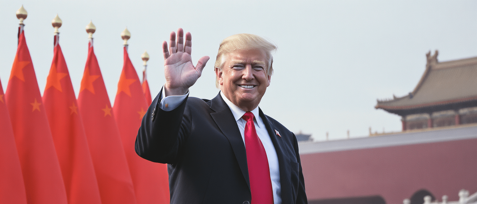 Trump salue en Chine des accords commerciaux exceptionnels, b&eacute;n&eacute;fiques pour les deux nations
