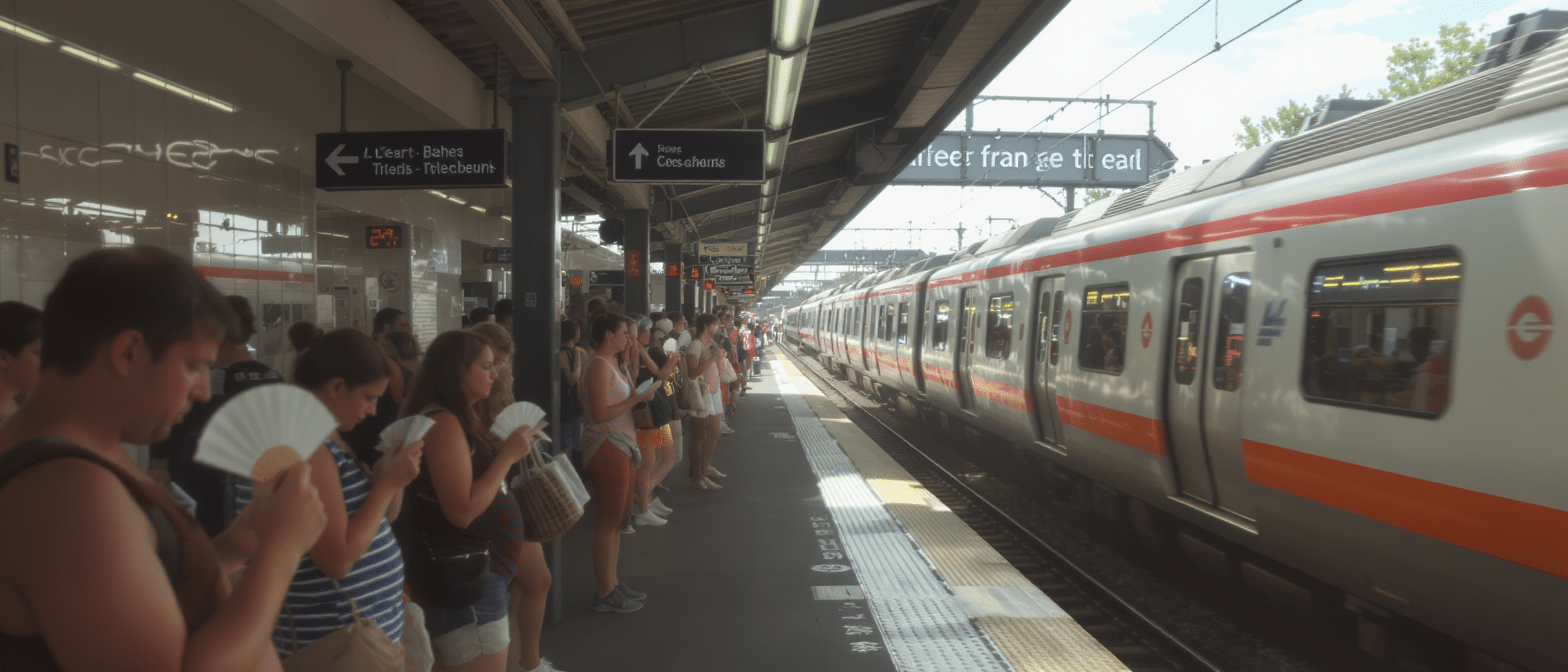 Canicule : perturbations et ralentissements majeurs dans les m&eacute;tros, RER et trains d’&Icirc;le-de-France ce mardi