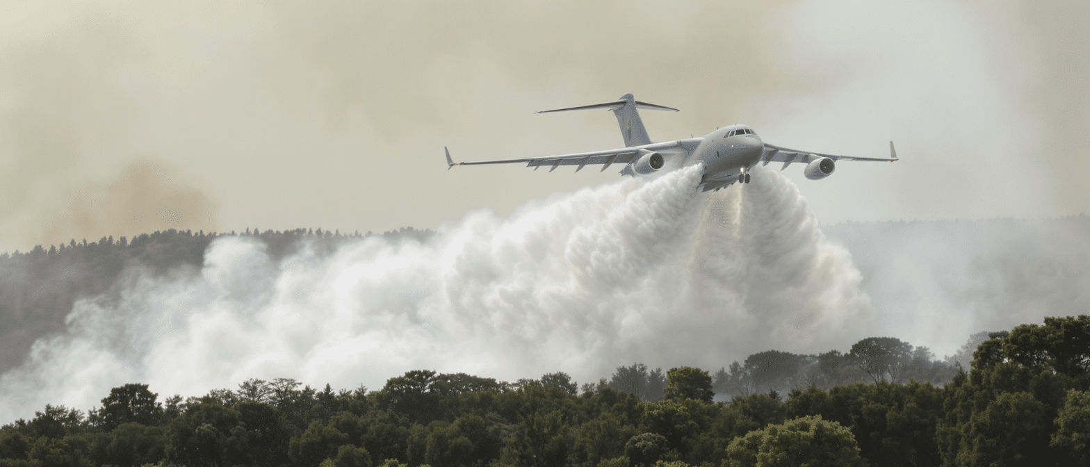 découvrez comment l'avion militaire a400m a été spécialement adapté pour lutter contre les incendies en gironde, en larguant 20 000 litres d'eau en quelques secondes afin de maîtriser rapidement les flammes.