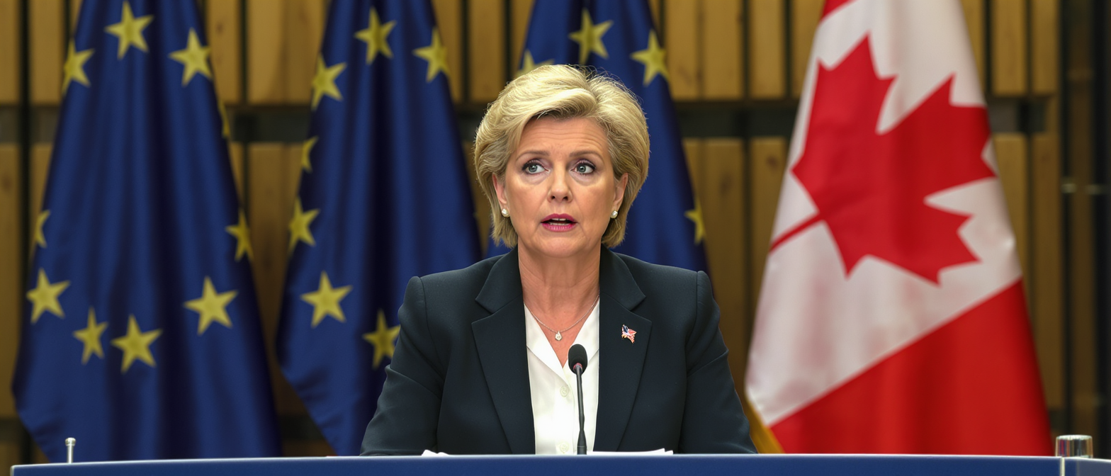 Interdiction des r&eacute;seaux sociaux pour les moins de 13 ans : les points cl&eacute;s du discours d&rsquo;Ursula von der Leyen au Conseil de s&eacute;curit&eacute; de l&rsquo;UE et au Canada